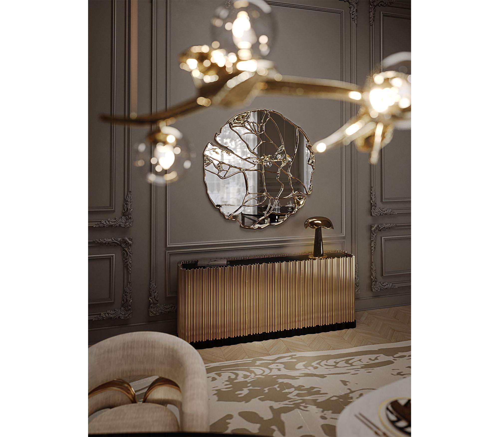 Symphony Sideboard – handgefertigtes, vergoldetes Messing – Boca do Lobo im Angebot 14