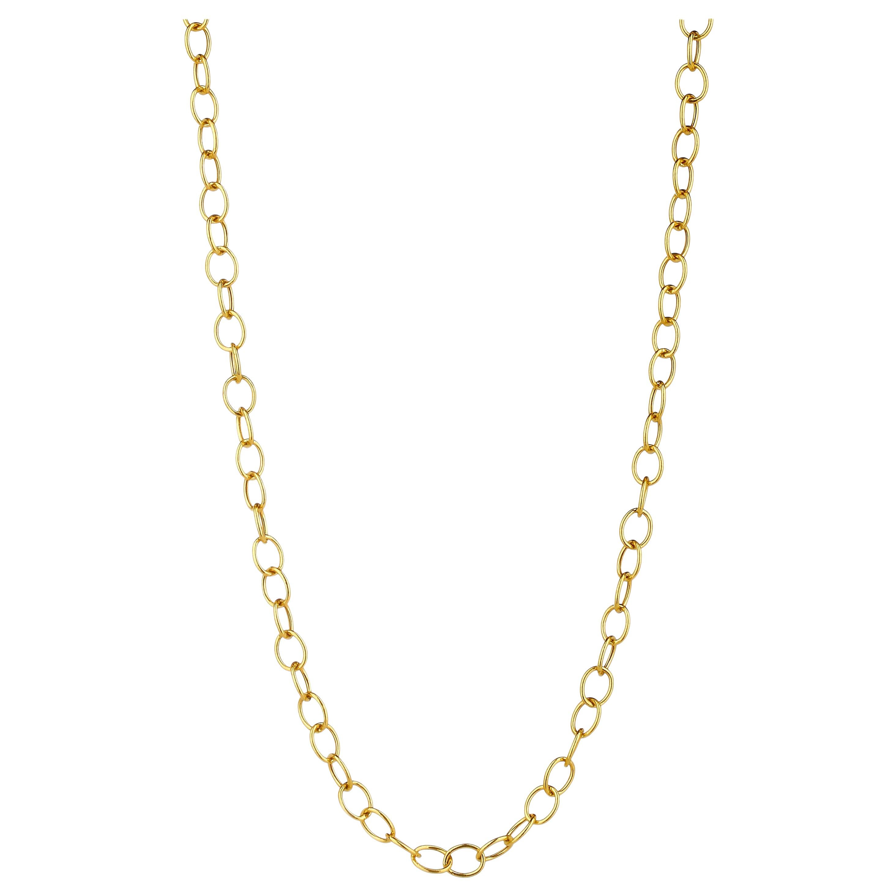 Syna 18 Karat Large Yellow Gold Link Chain For Sale