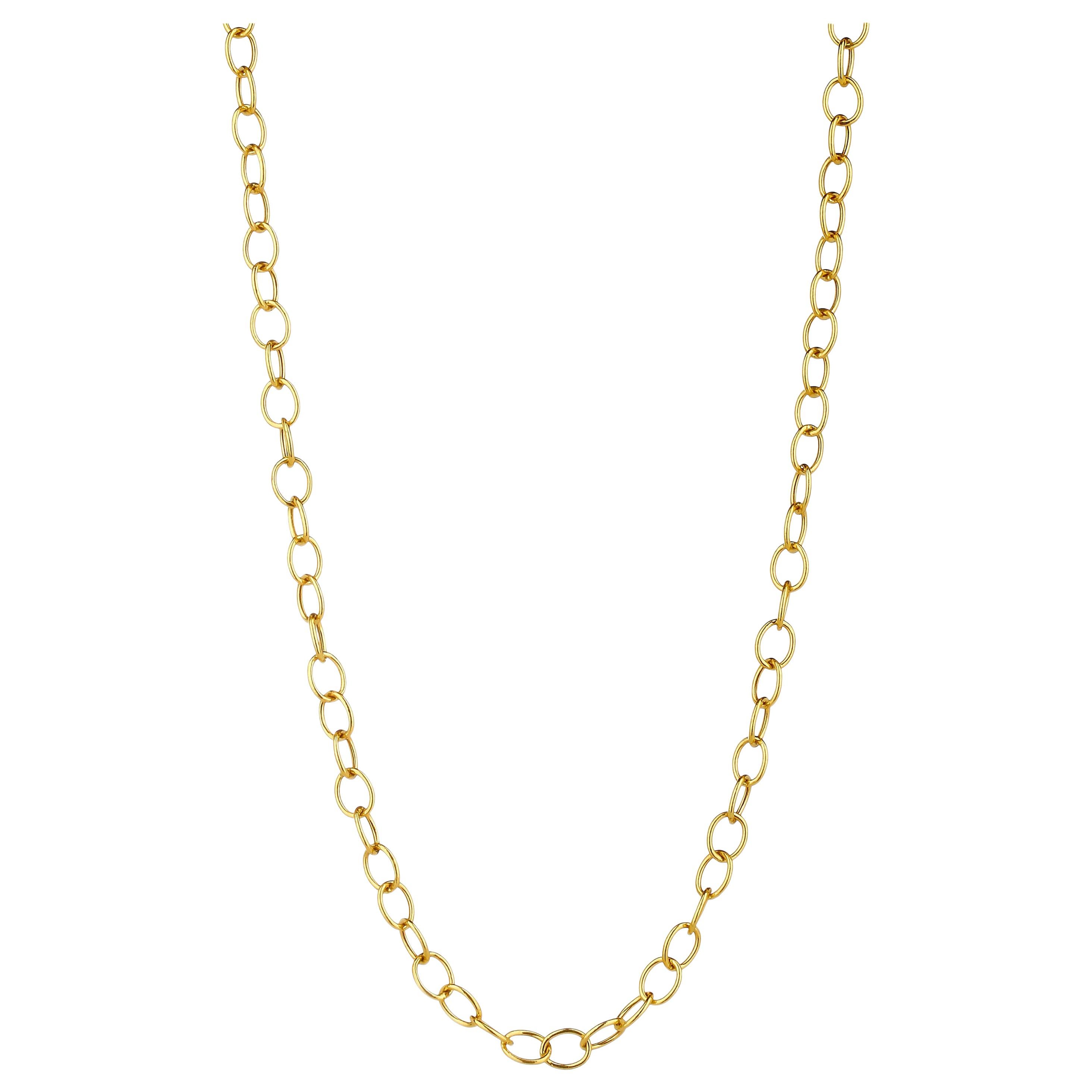 Syna 18 Karat Large Yellow Gold Link Chain