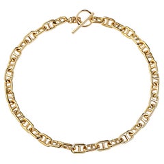 Syna Geometrische Halskette aus 18 Karat Gelbgold
