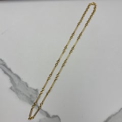 Syna 18 Karat Yellow Gold Large Paper Clip Rolo Chain
