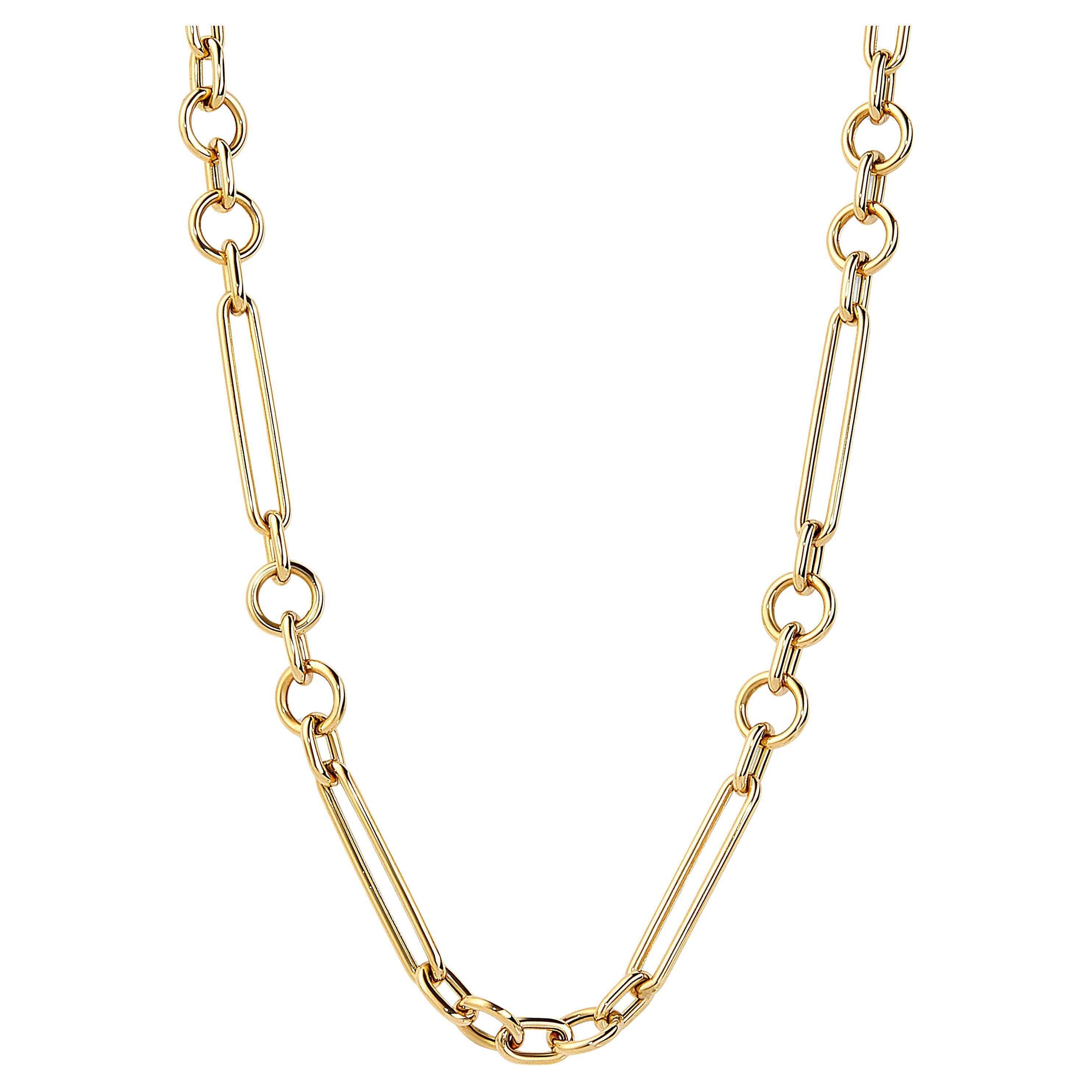 Syna, grande chaîne rolo en or jaune 18 carats