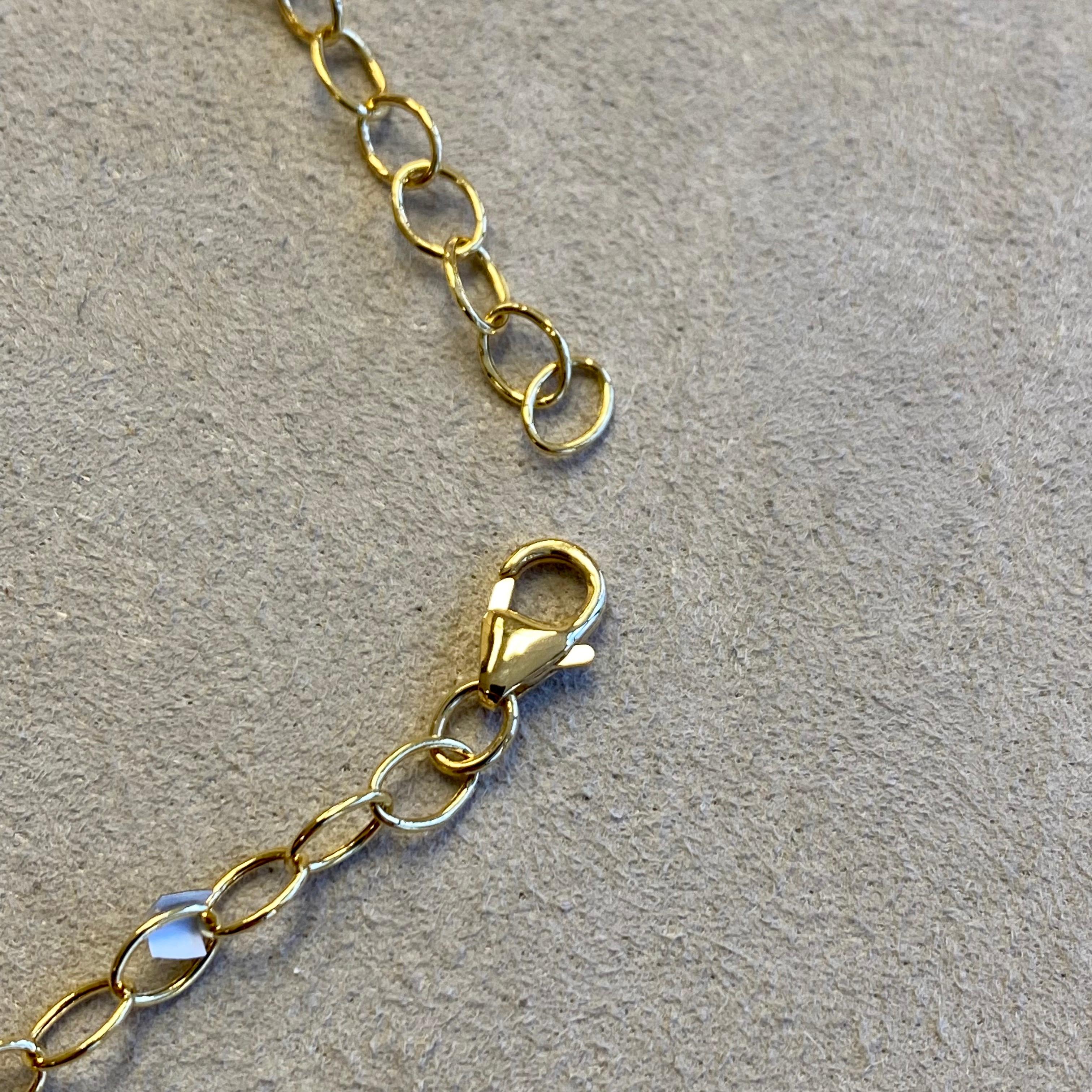 Contemporary Syna 18 Karat Yellow Gold Medium Link Chain For Sale