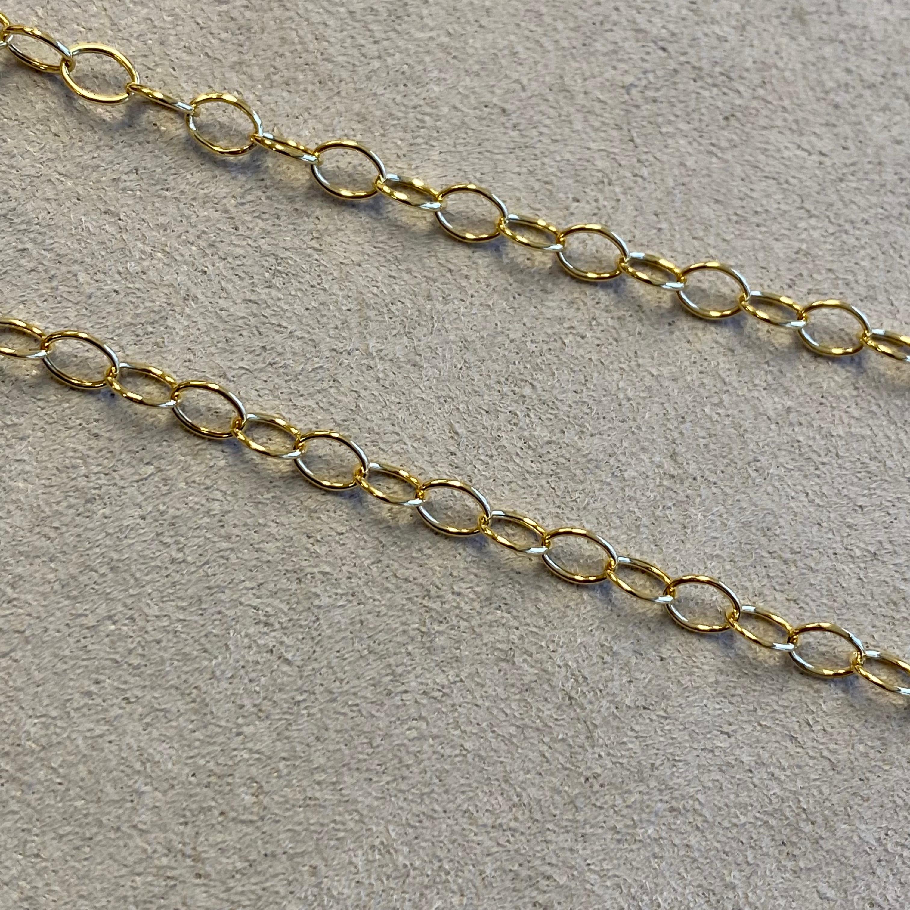 Syna 18 Karat Yellow Gold Medium Link Chain In New Condition For Sale In Fort Lee, NJ