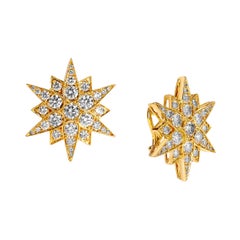 Syna Exotic Cosmic Earrings with Diamonds