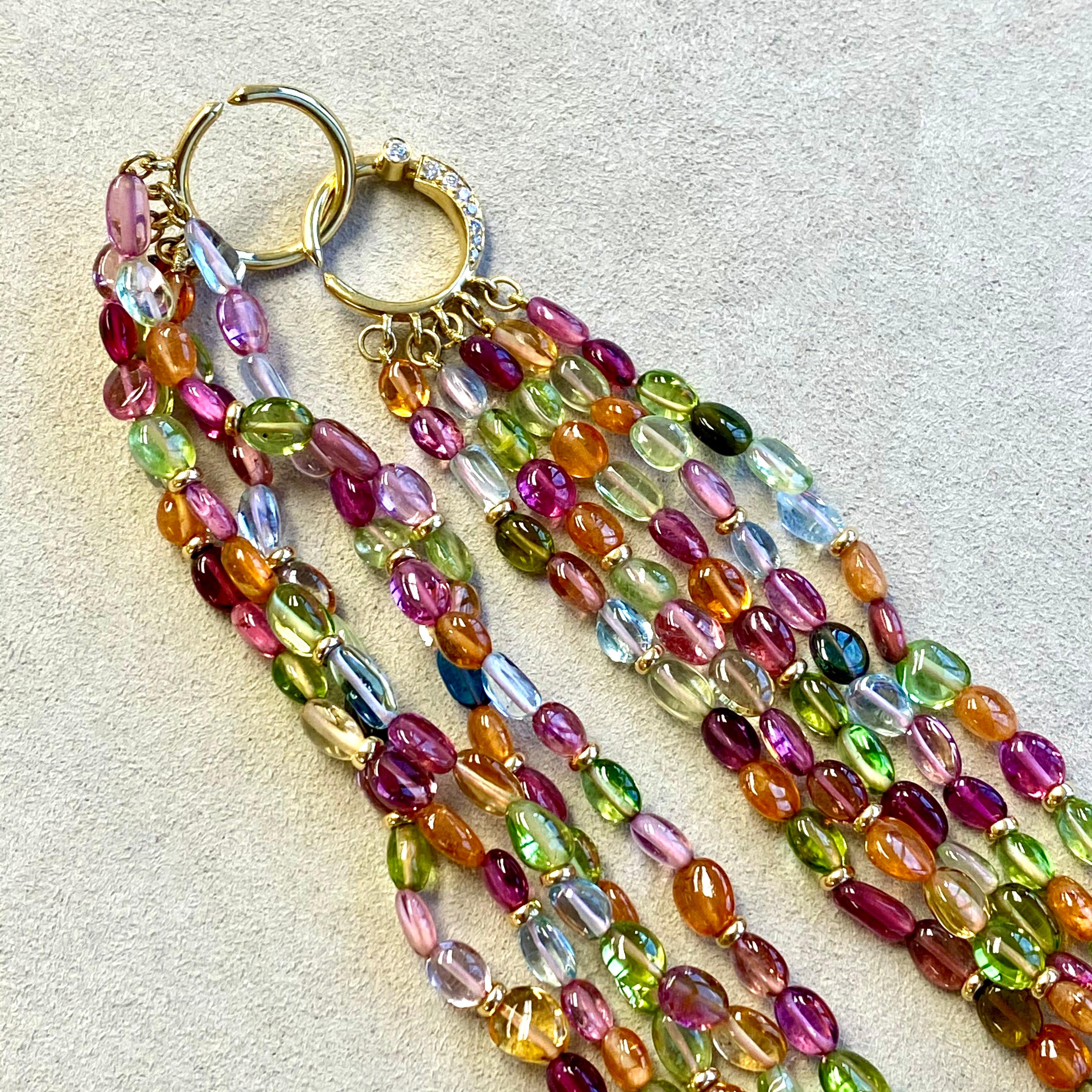 multi color bead necklace jewelry