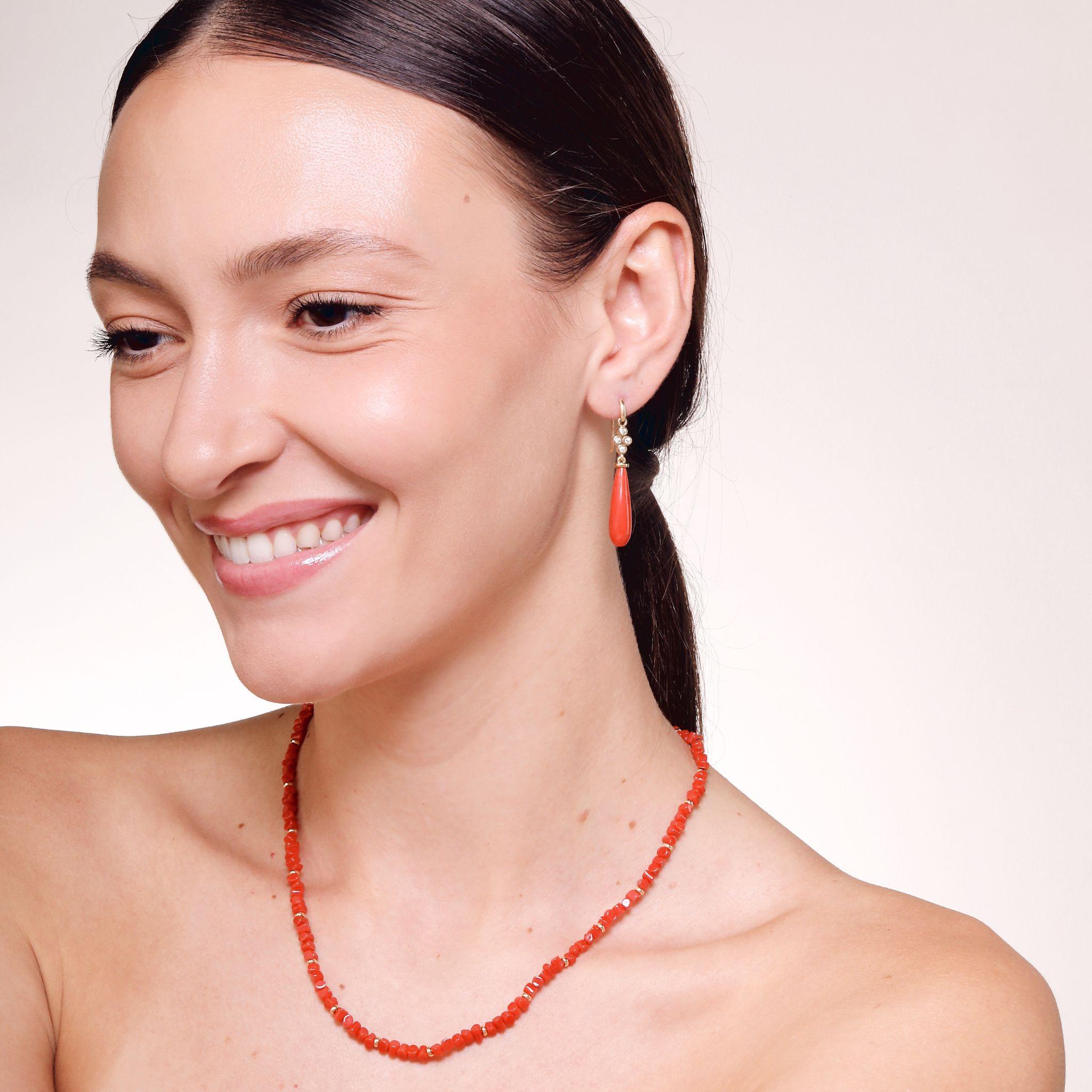 Created in 18 karat yellow gold
Coral beads 40 carats approx.
18kyg roundels
18 inch length
Lobster clasp
Limited edition



About the Designers

Drawing inspiration from little things, Dharmesh & Namrata Kothari have created an extraordinary and