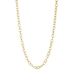 Syna Maureen 18 Karat Large Yellow Gold Link Chain & Bracelet