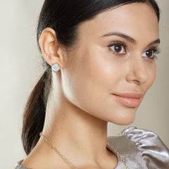 Syna-Mondquarz-Ohrringe mit Diamanten