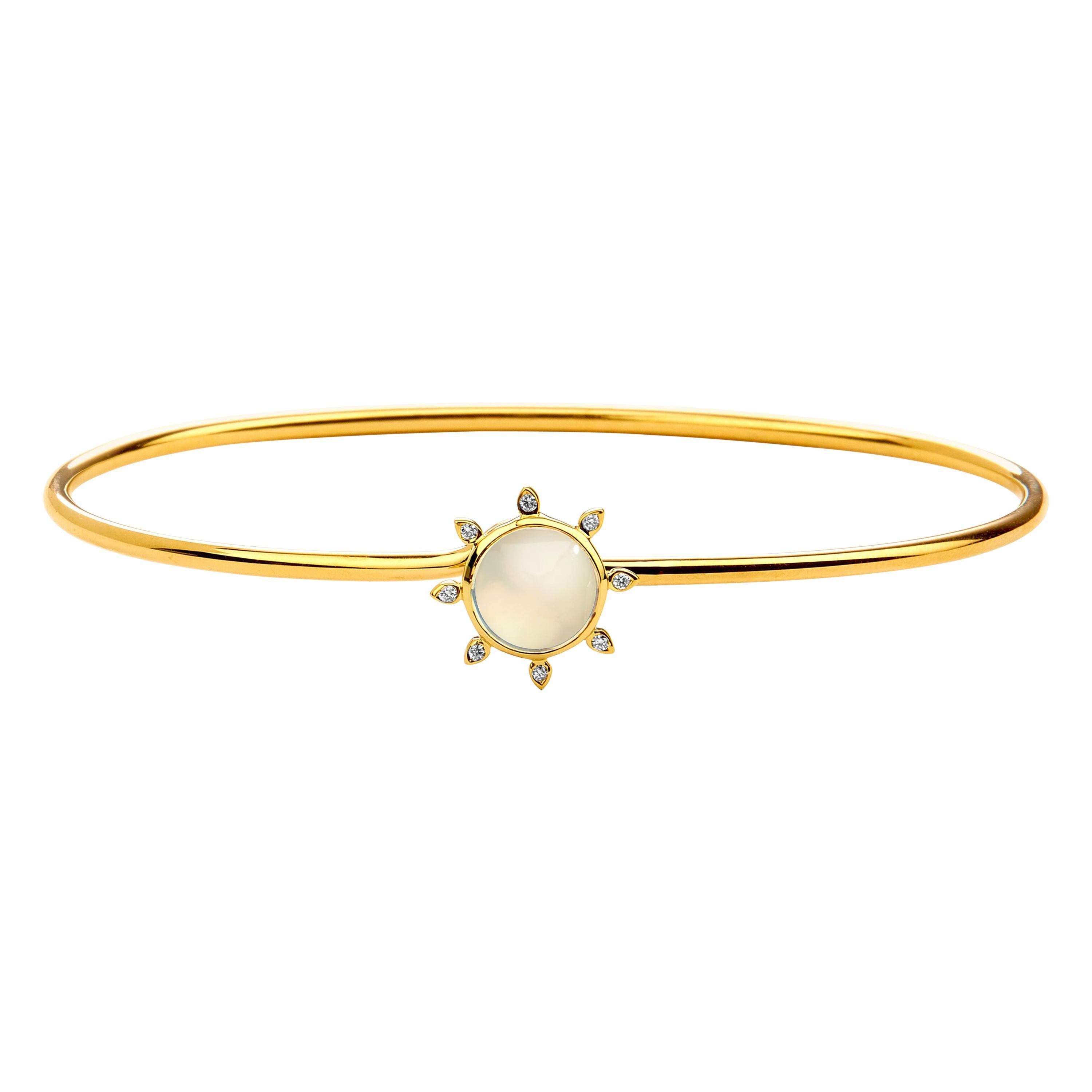 Bracelet soleil Syna en quartz et diamants en vente