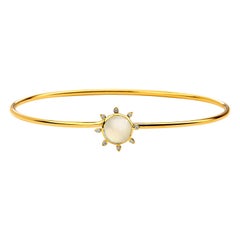 Syna Moon Quartz Sun Bracelet with Diamonds