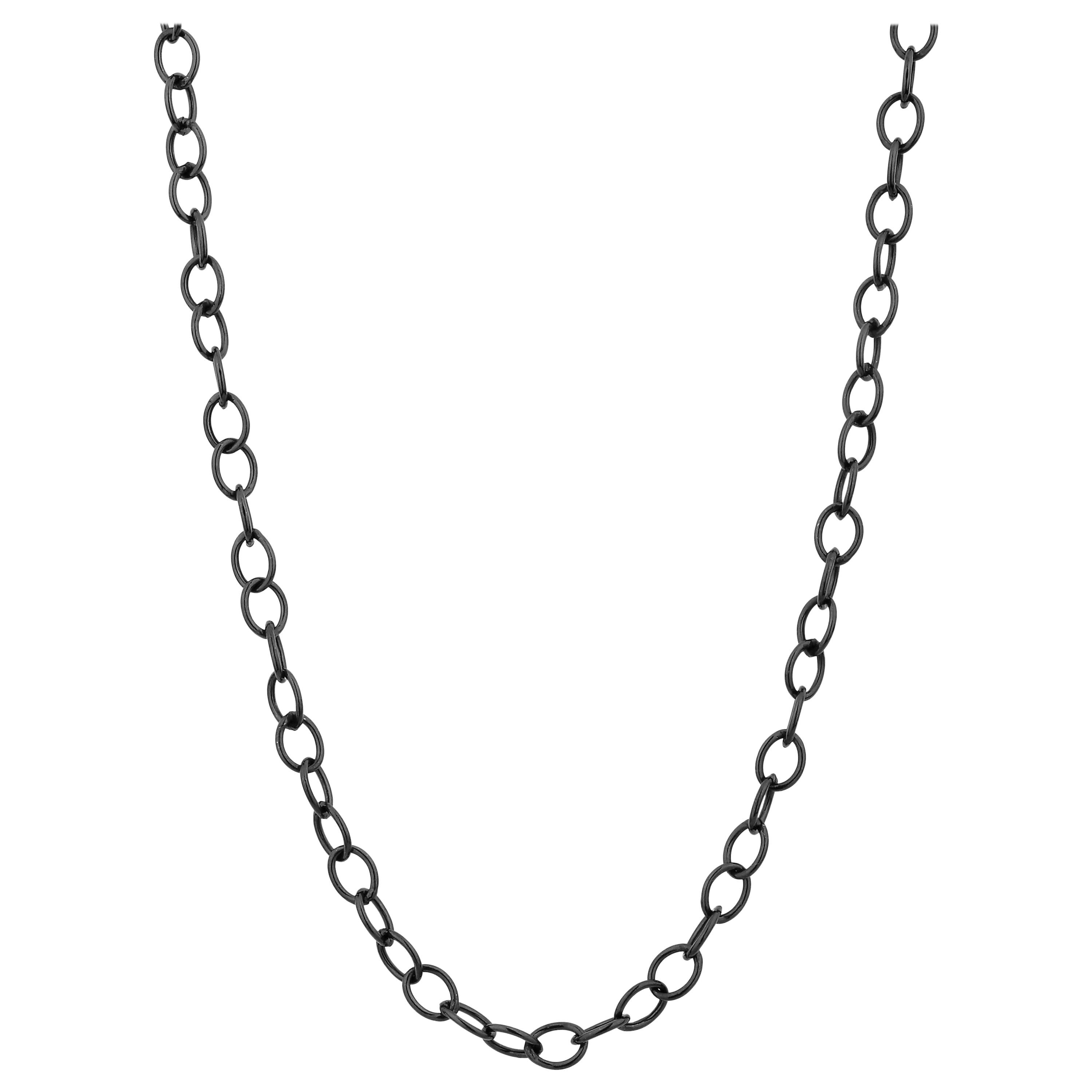 Syna Oxidized Silver Link Chain For Sale