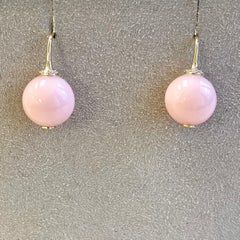 Syna Rosa Opal-Ohrringe mit Diamanten