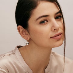 Syna Rock Crystal Yellow Gold Earrings with Diamonds