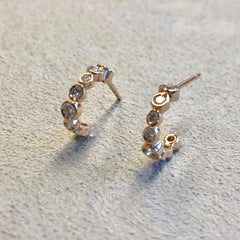 Syna Rose Gold Earrings with Diamonds
