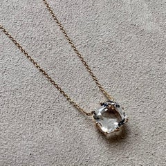 Syna Rose Gold Rock Crystal Necklace