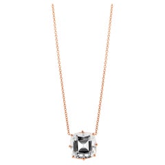 Used Syna Rose Gold Rock Crystal Necklace