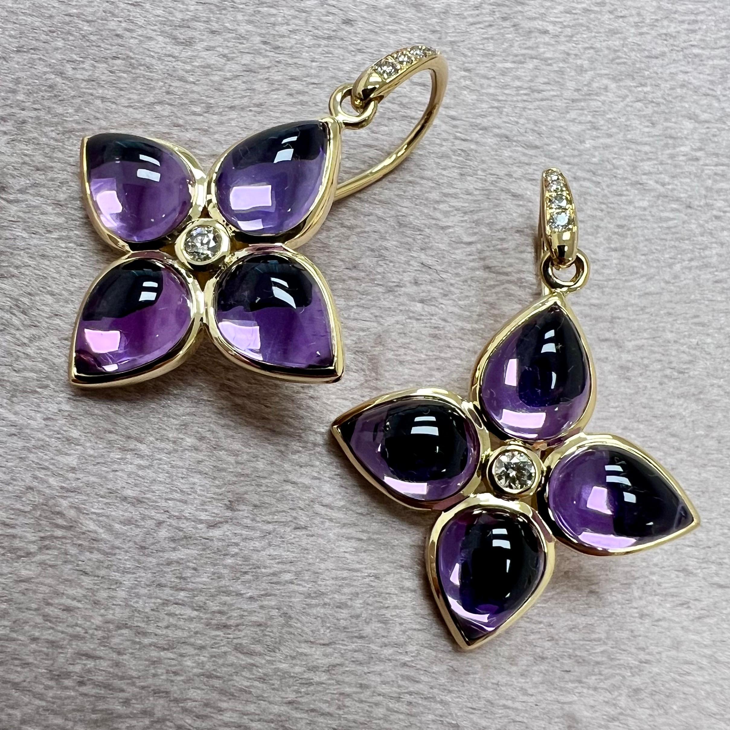 Created in 18 karat yellow gold
Amethyst 9.50 carats approx.
Diamonds 0.14 carat approx.
French wire for pierced ears
Limited Edition


About the Designers

Drawing inspiration from little things, Dharmesh & Namrata Kothari have created an