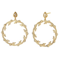 Orecchini Syna in oro giallo e diamanti Mogul Twine