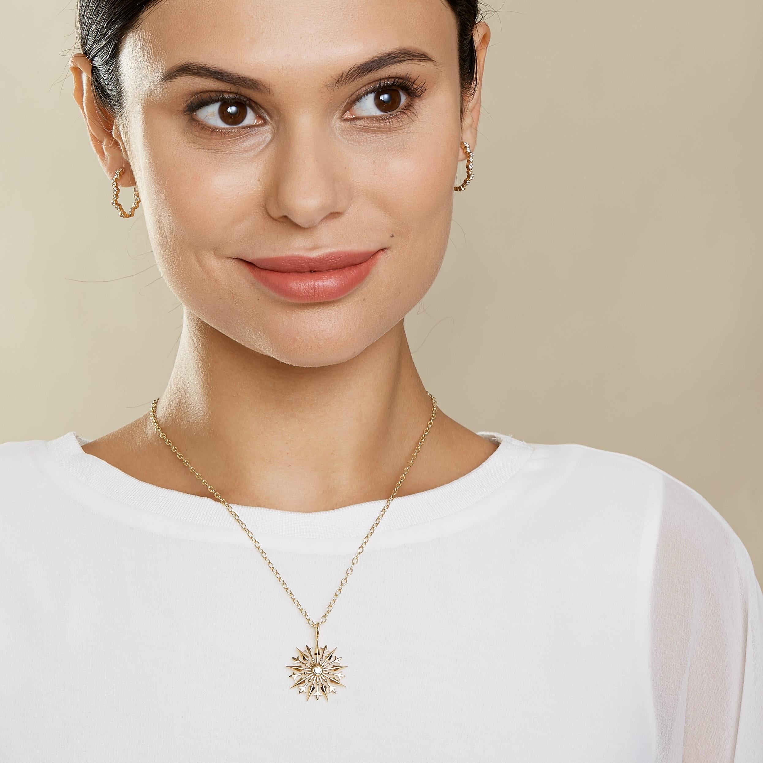 Created in 18kyg
Diamond 0.15 cts approx
Limited edition
Chain sold separately

Exquisitely crafted in 18 karat yellow gold, this limited edition pendant features an exquisite 0.15 carat diamond; a captivating chain, sold separately, completes the