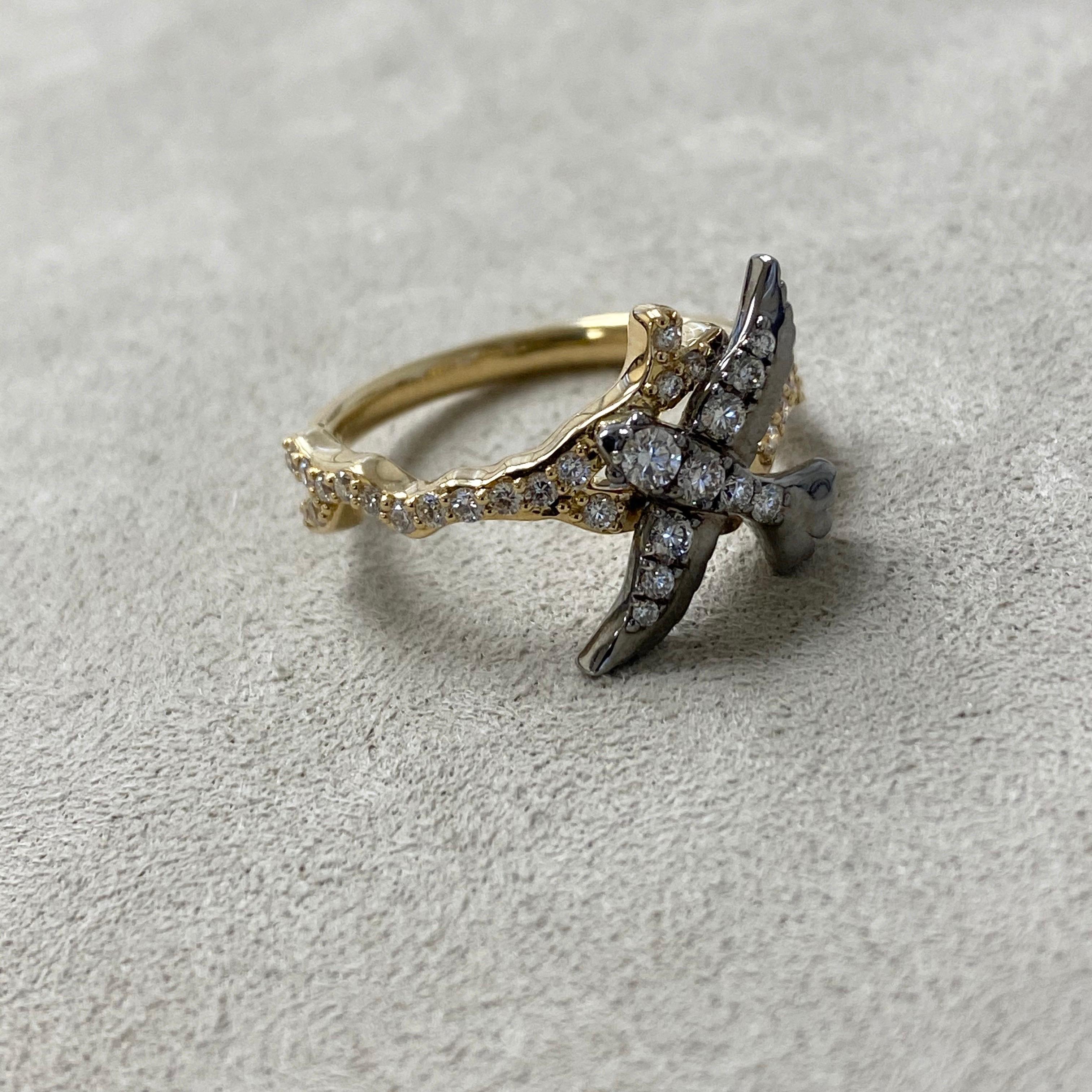 Created in 18kyg & oxidized silver 
Diamonds 0.40 cts approx
Ring size US 6.5
Limited edition 


About the Designers 

Drawing inspiration from little things, Dharmesh & Namrata Kothari have created an extraordinary and refreshing collection of