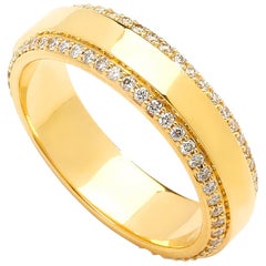 Bague Syna en or jaune avec diamants