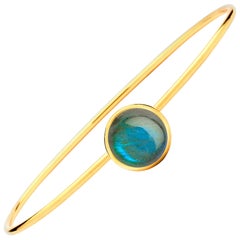 Syna Yellow Gold Big Labradorite Baubles Bracelet