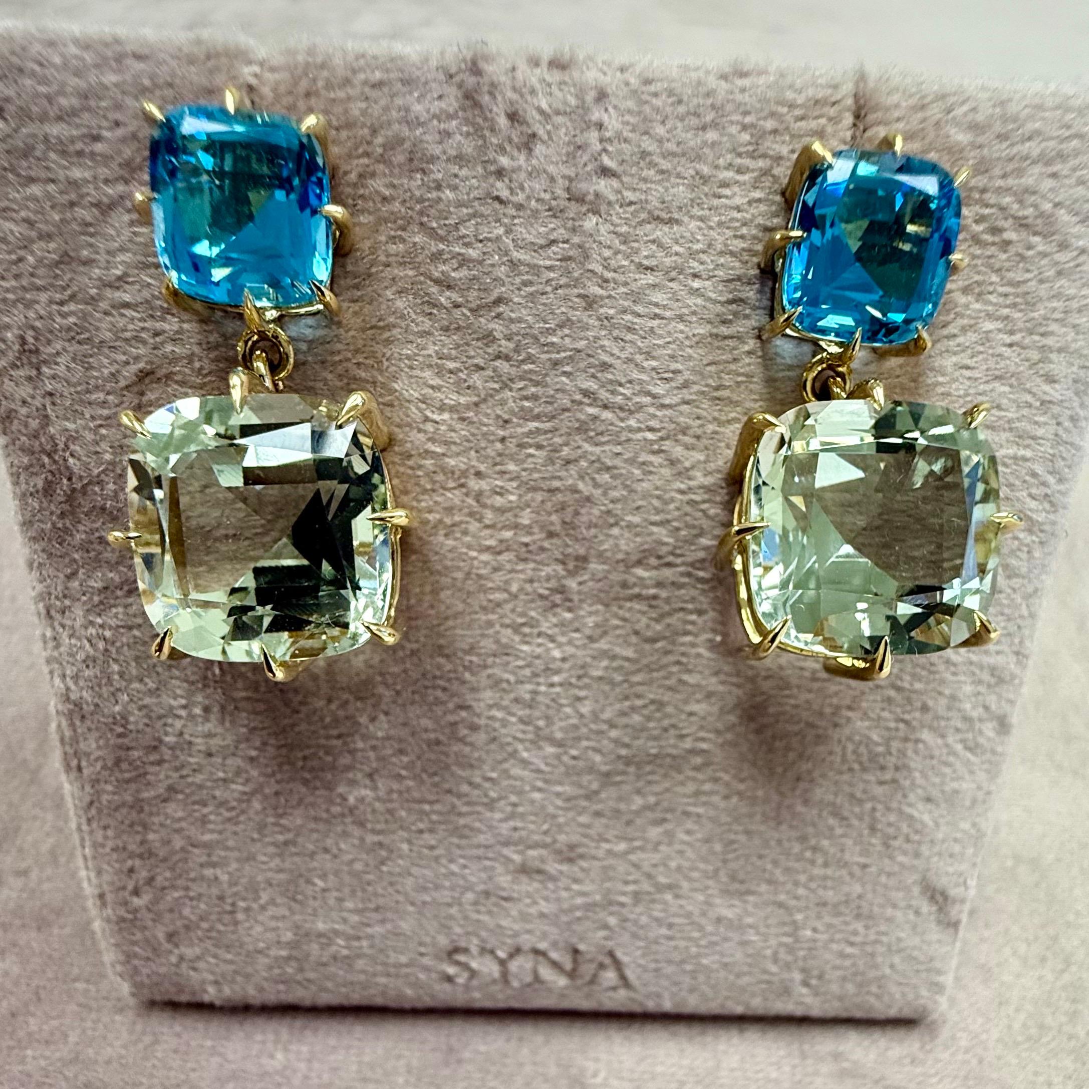 Créé en or jaune 18 carats
Topaze bleue coussinets 8 carats env.
Coussins de quartz praséolite 22 carats environ.
Dos de papillon 18kyg
Edition limitée





À propos des concepteurs ~ Dharmesh & Namrata

S'inspirant de petites choses, Jewell et