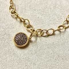 Bracciale Syna in oro giallo con diamanti marroni