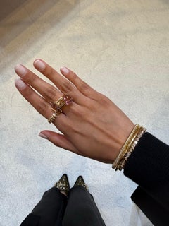 Syna Yellow Gold Bracelet with Diamonds