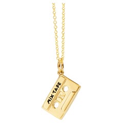 Syna Yellow Gold Cassette Charm Pendant