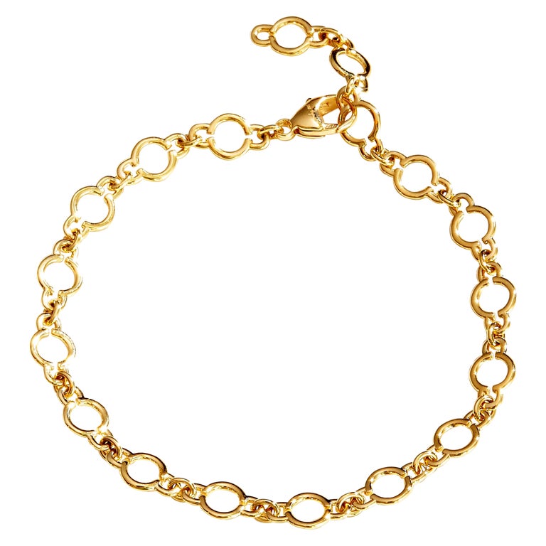 Syna Yellow Gold Chakra Link Bracelet For Sale at 1stDibs