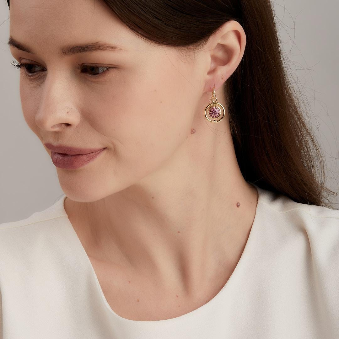 Created in 18 karat yellow gold
Diamonds 0.90 carat approx.
Rubies 0.70 carat approx.
Reversible earrings
French wire for pierced ears



About the Designers

Drawing inspiration from little things, Dharmesh & Namrata Kothari have created an