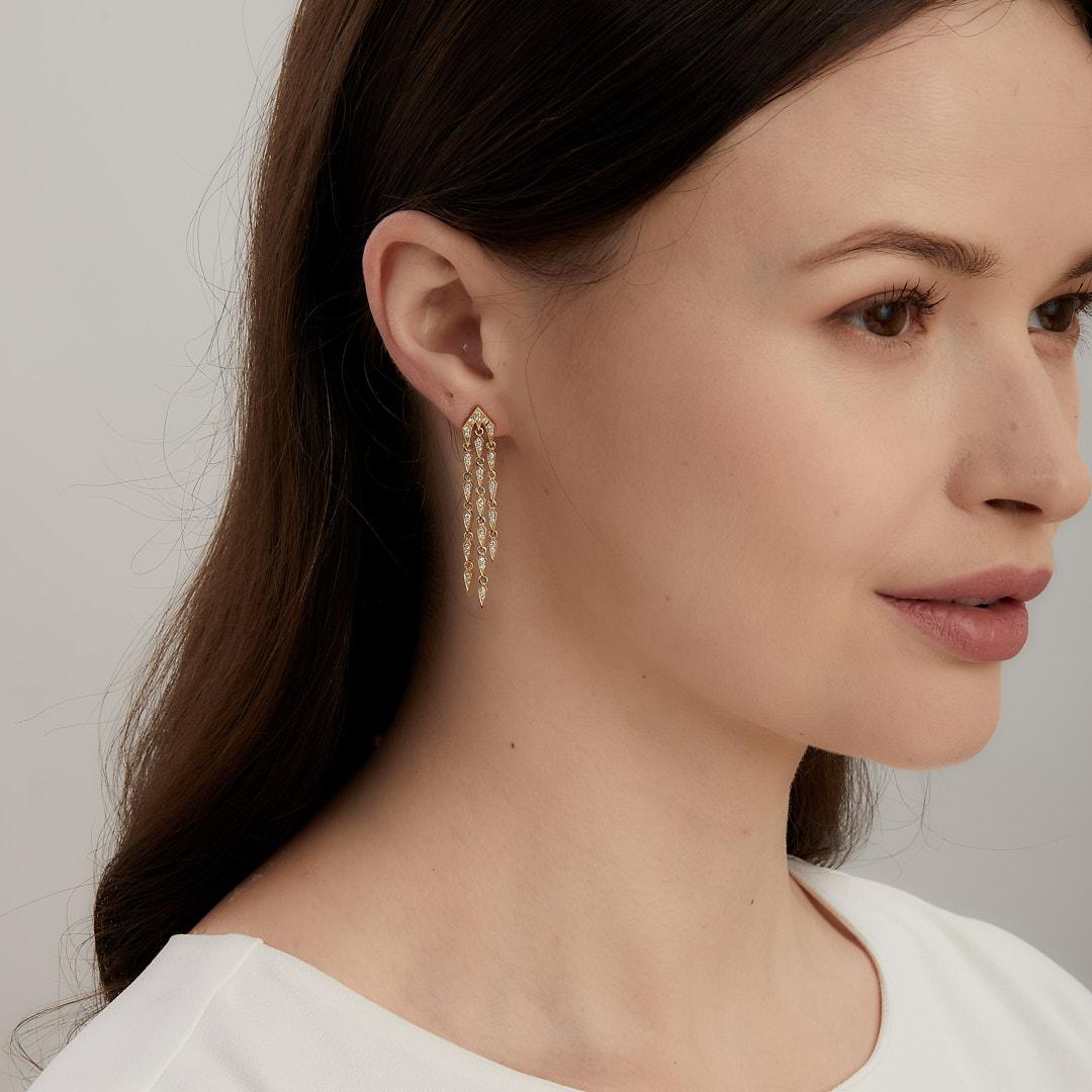 Created in 18 karat yellow gold
Diamonds 0.50 carat approx.
Post backs for pierced ears
Limited edition


About the Designers

Drawing inspiration from little things, Dharmesh & Namrata Kothari have created an extraordinary and refreshing collection