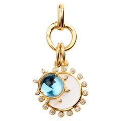 Syna Yellow Gold Charm Holder