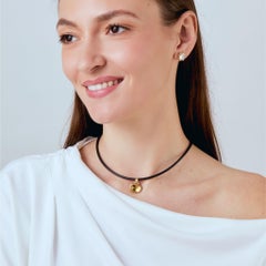 Syna Yellow Gold Citrine Cord Necklace