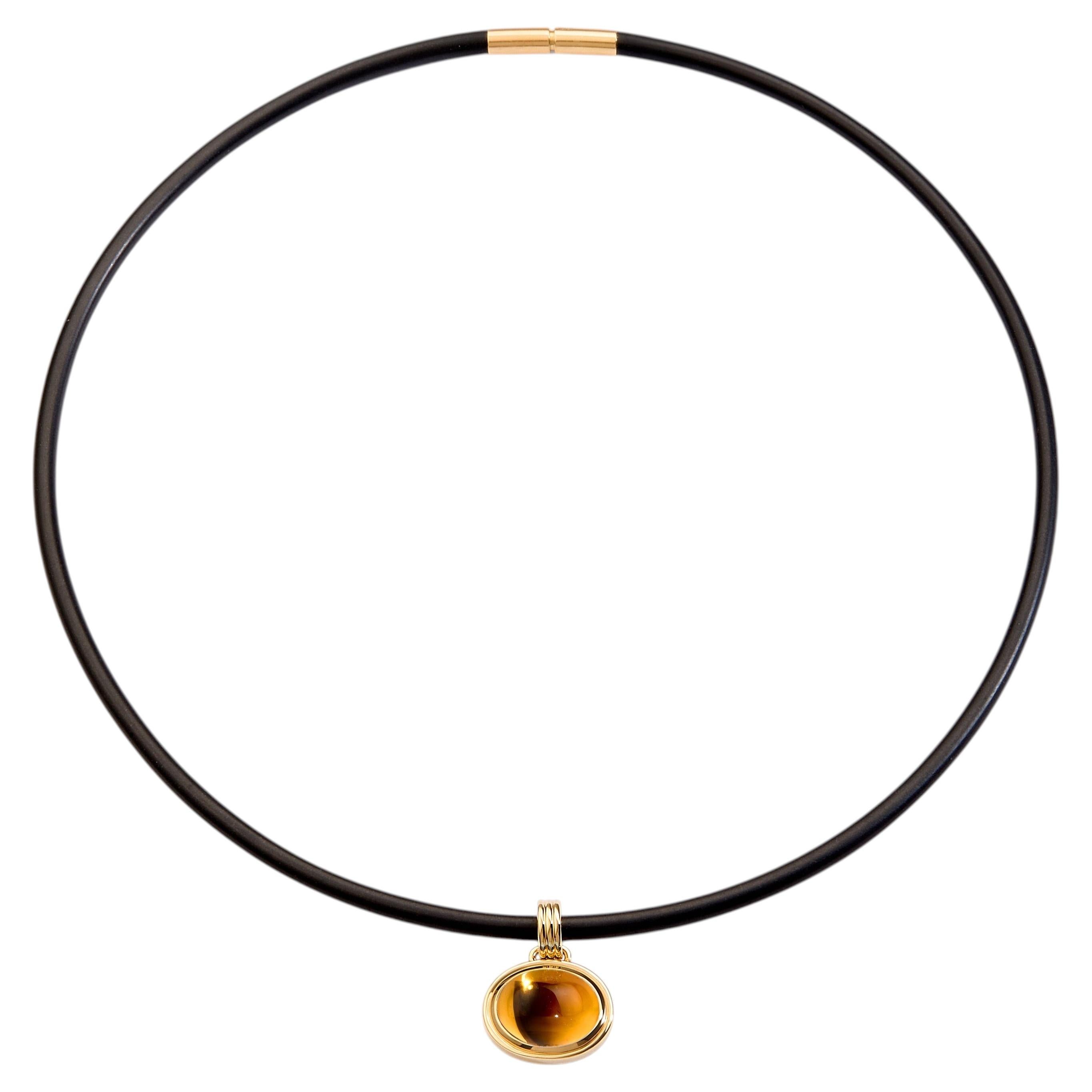 Syna Yellow Gold Citrine Cord Necklace