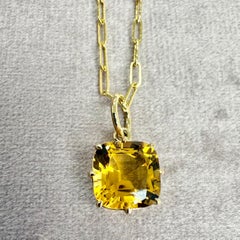 Colgante Syna de Oro Amarillo con Citrino