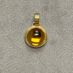 Syna Yellow Gold Citrine Pendant