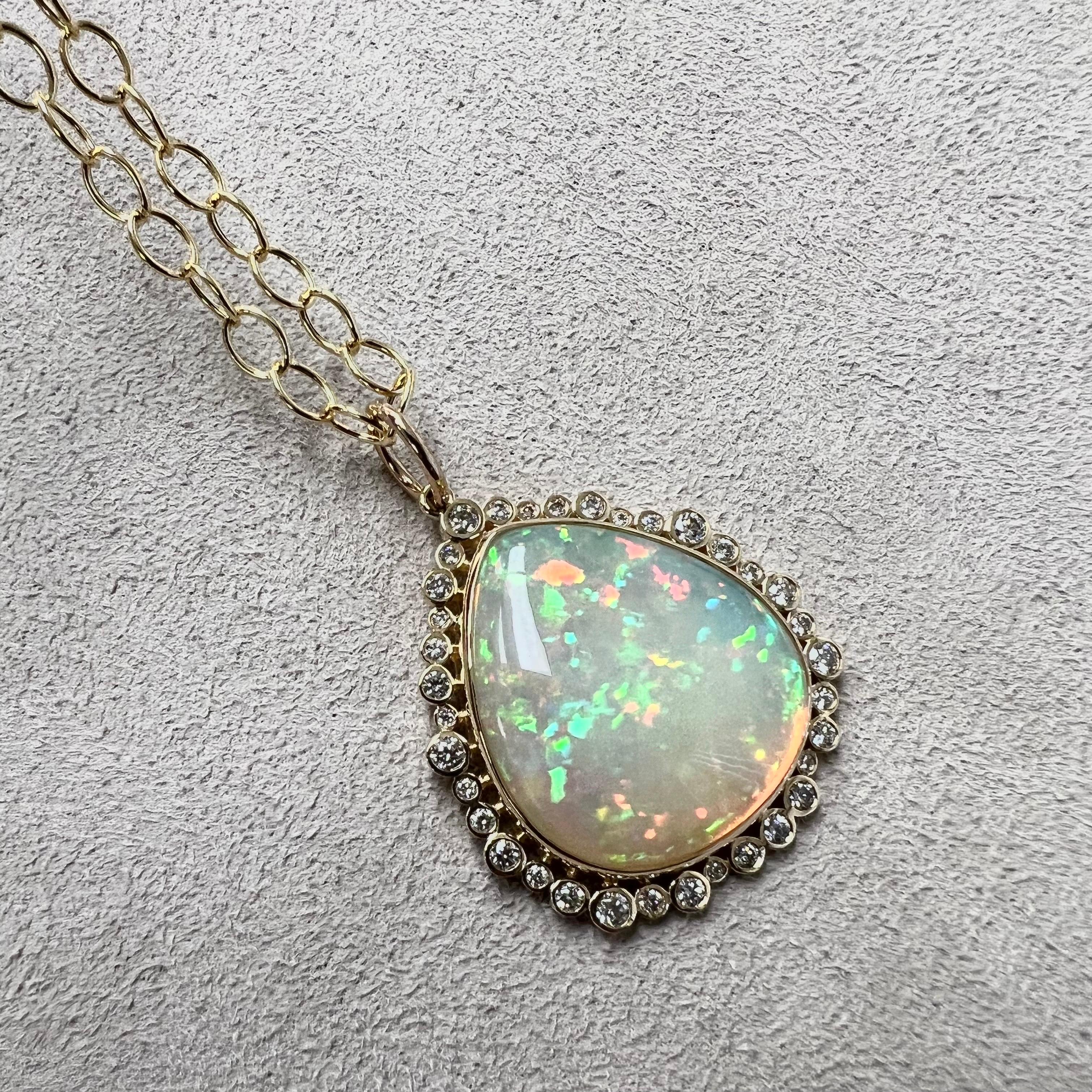 ethiopian opal necklace gold
