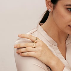 Syna Gelbgold Cosmic Multi-Color Sternenring mit Diamanten