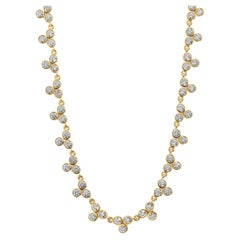 Syna Yellow Gold Cosmic Necklace with Diamonds
