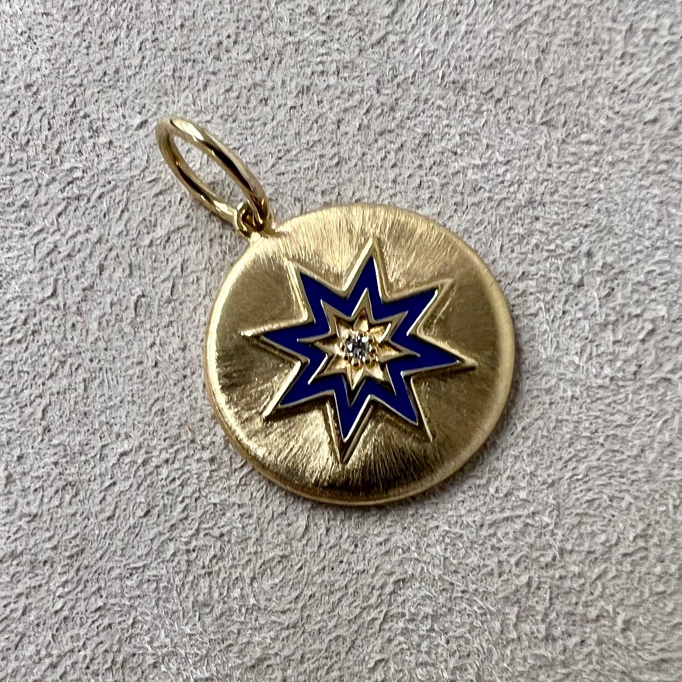 north star pendant gold