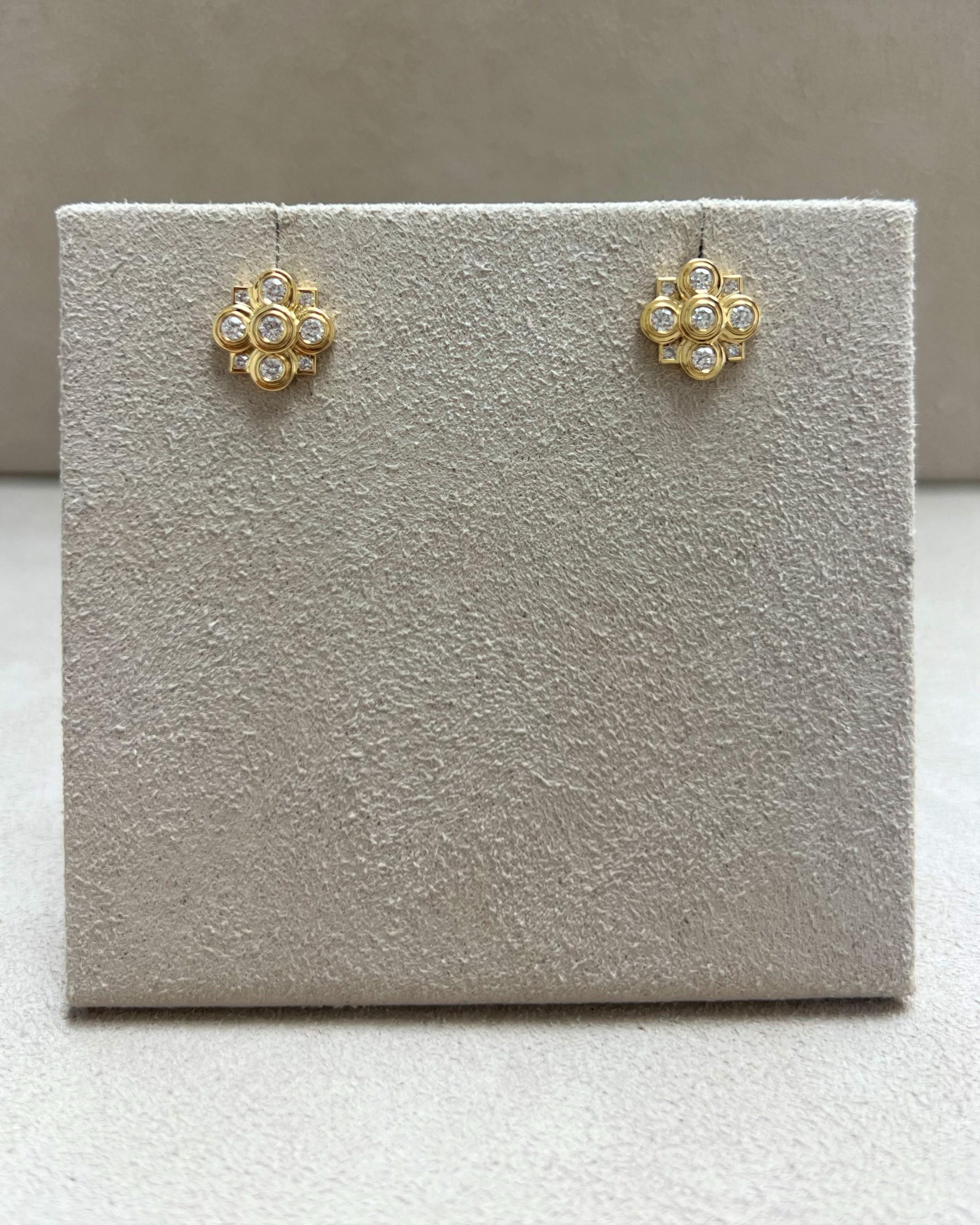 Created in 18 karat yellow gold
Diamonds 0.30 carat approx.
18kyg butterfly backs
Post backs for pierced ears



About the Designers ~ Dharmesh & Namrata

Drawing inspiration from little things, Dharmesh & Namrata Kothari have created an