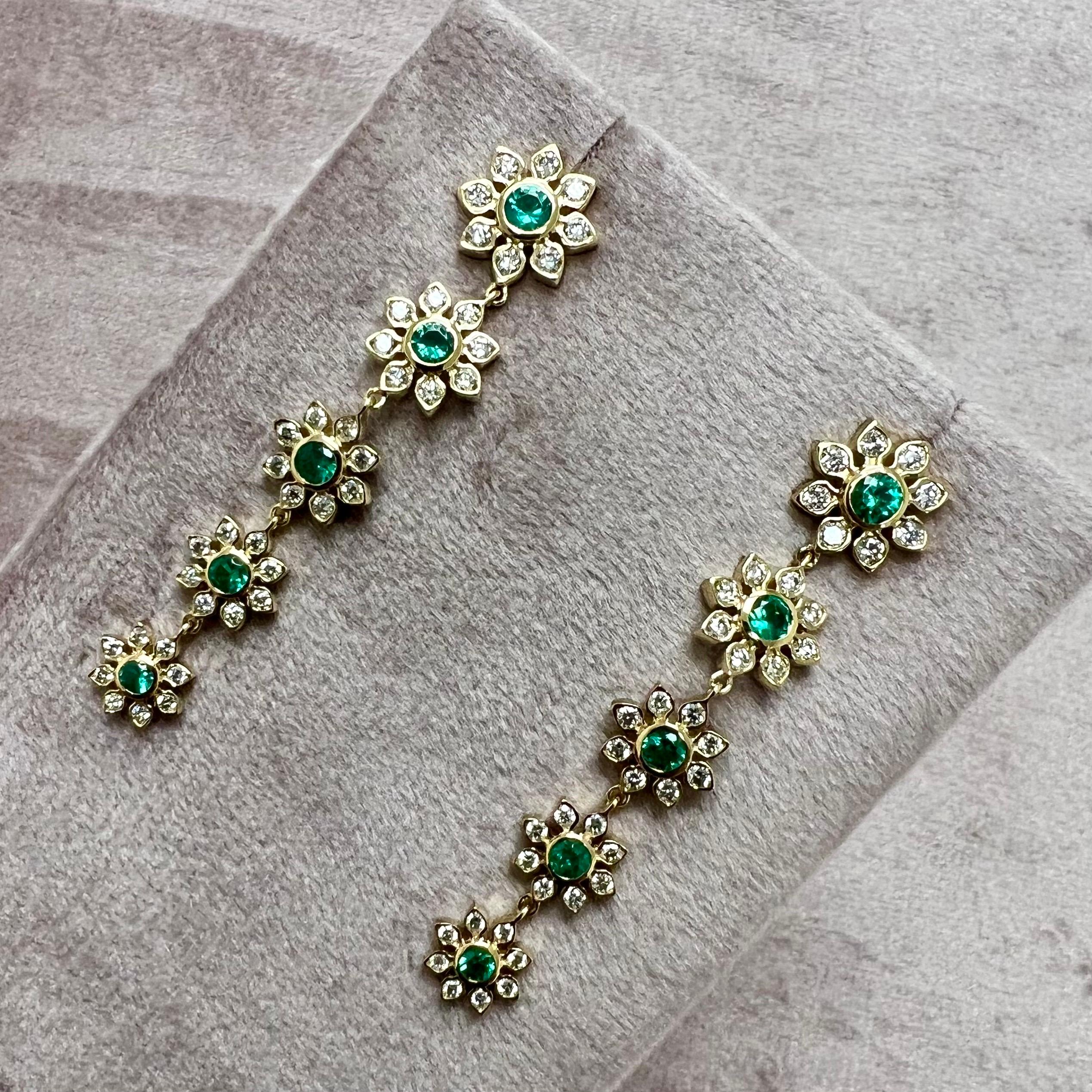 Created in 18 karat yellow gold
Emerald 1 carat approx.
Diamonds 1.30 carats approx.
Post backs for pierced ears
Limited Edition


About the Designers

Drawing inspiration from little things, Dharmesh & Namrata Kothari have created an extraordinary
