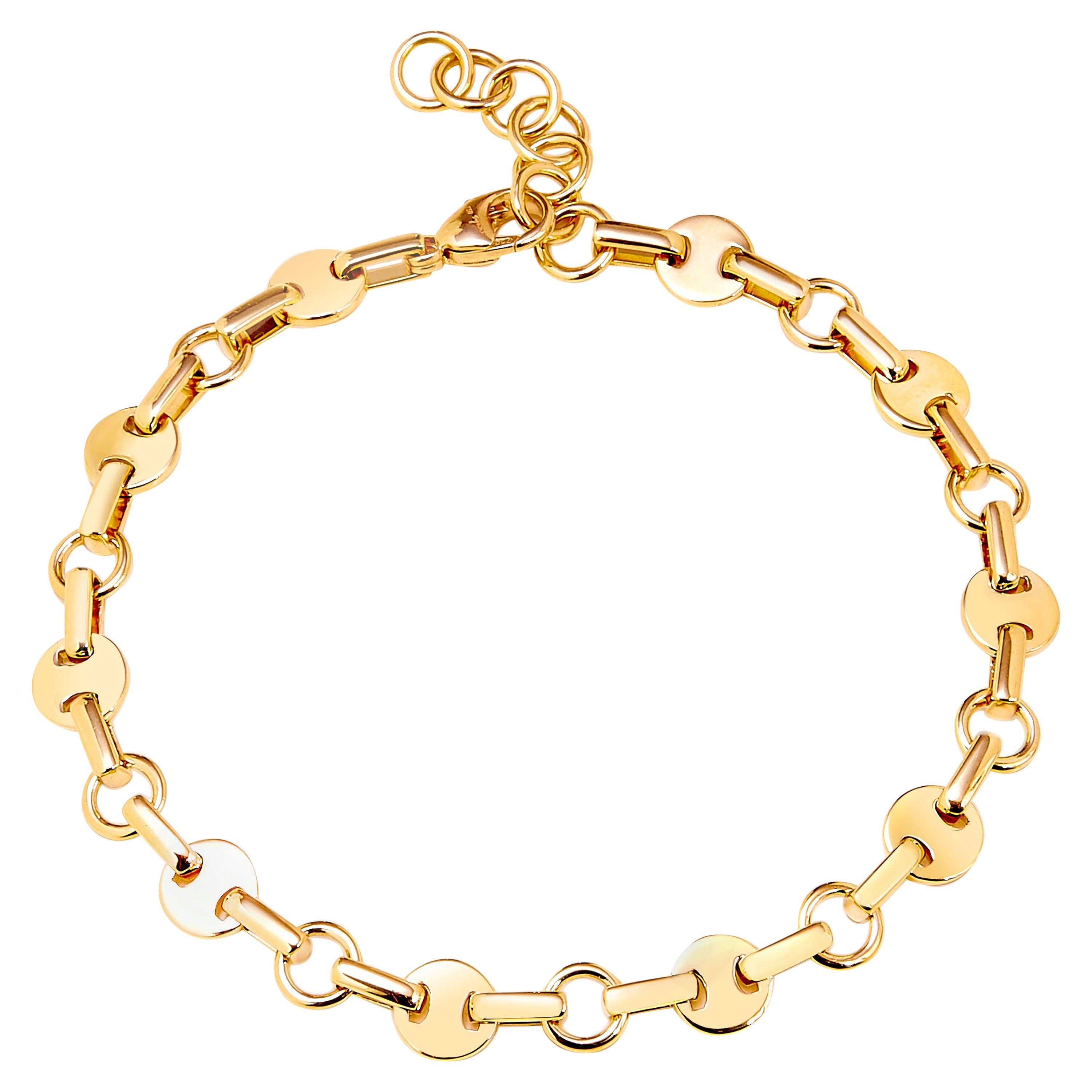 Syna Yellow Gold Geometrix Bracelet For Sale