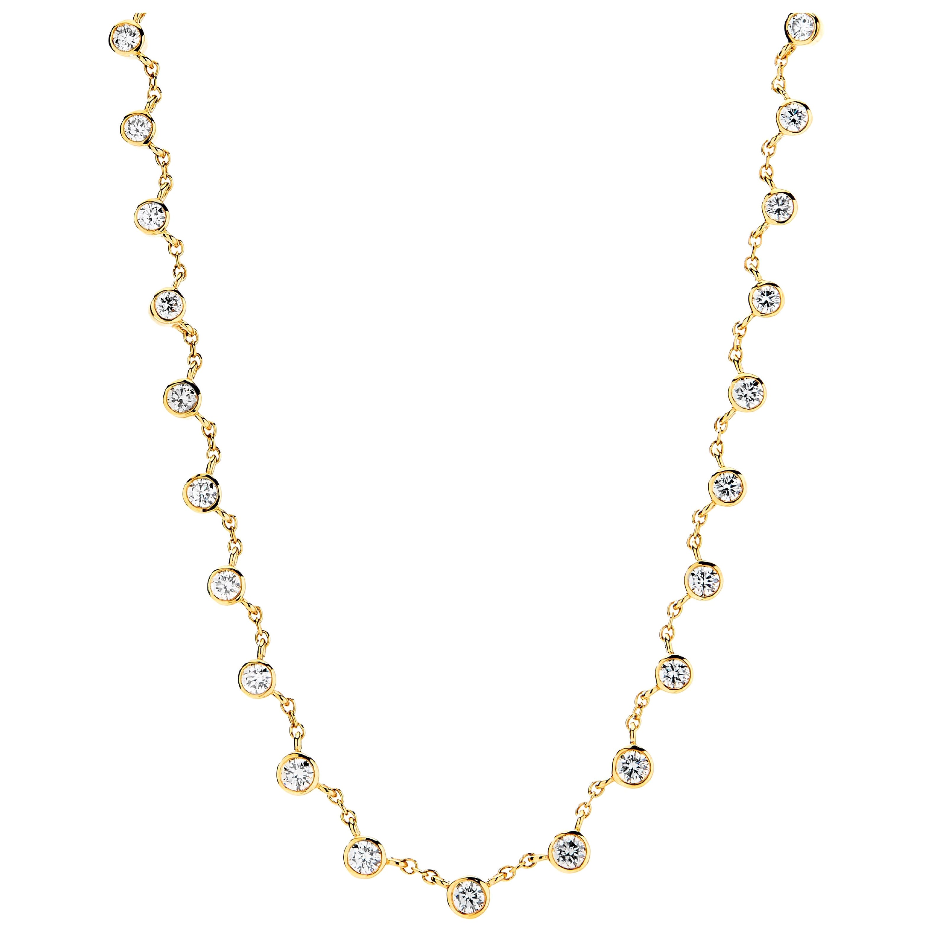 Collar Graduado de Diamantes Syna en Oro Amarillo