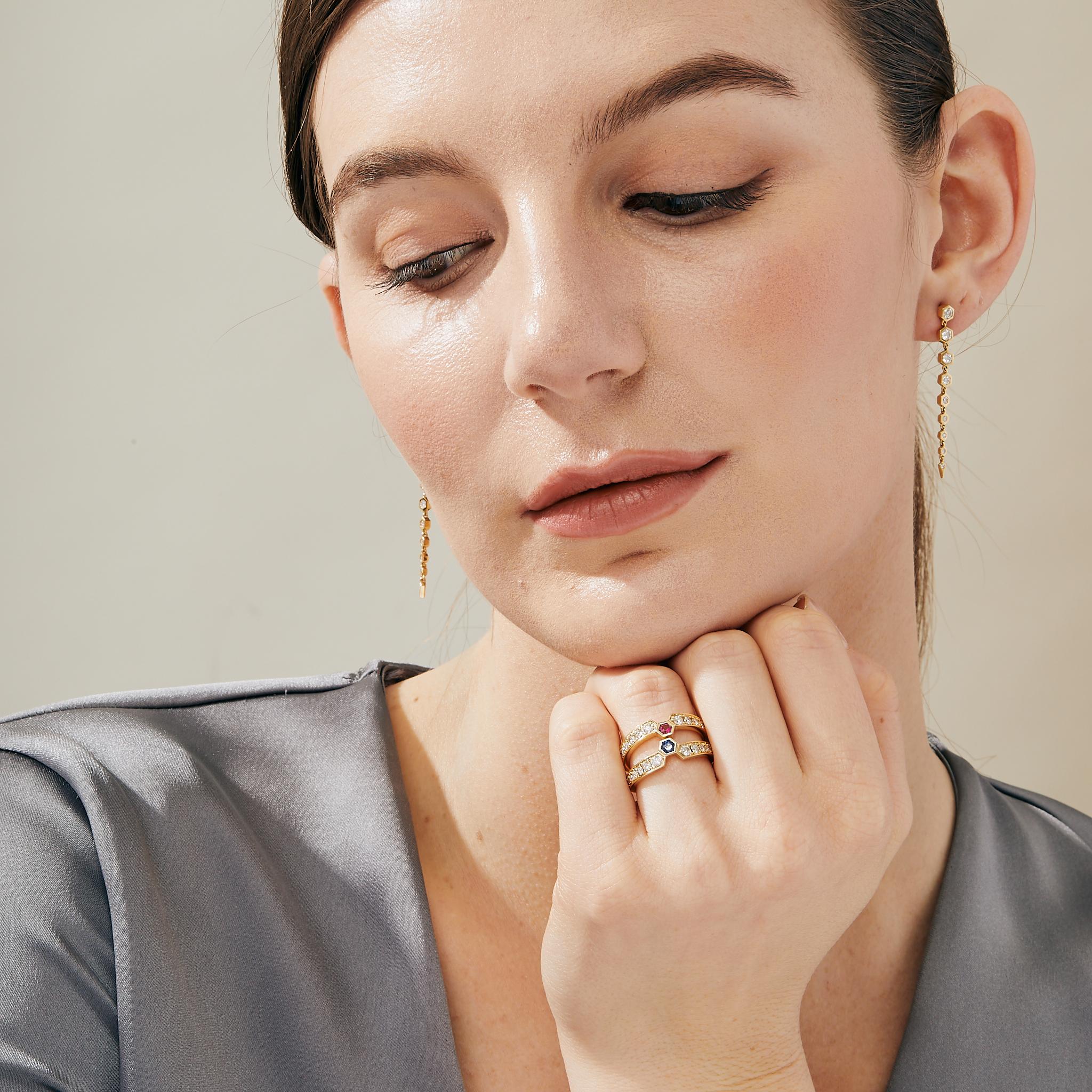 Created in 18 karat yellow gold
Diamonds 0.65 carat approx.
Post backs for pierced ears

Exquisitely crafted in 18 karat yellow gold, these earrings feature an impressive 0.65 carat of diamonds and come with post backs for pierced ears.

About the