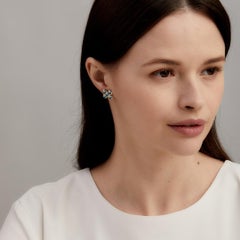 Syna Yellow Gold Jardin Blue Topaz Earrings