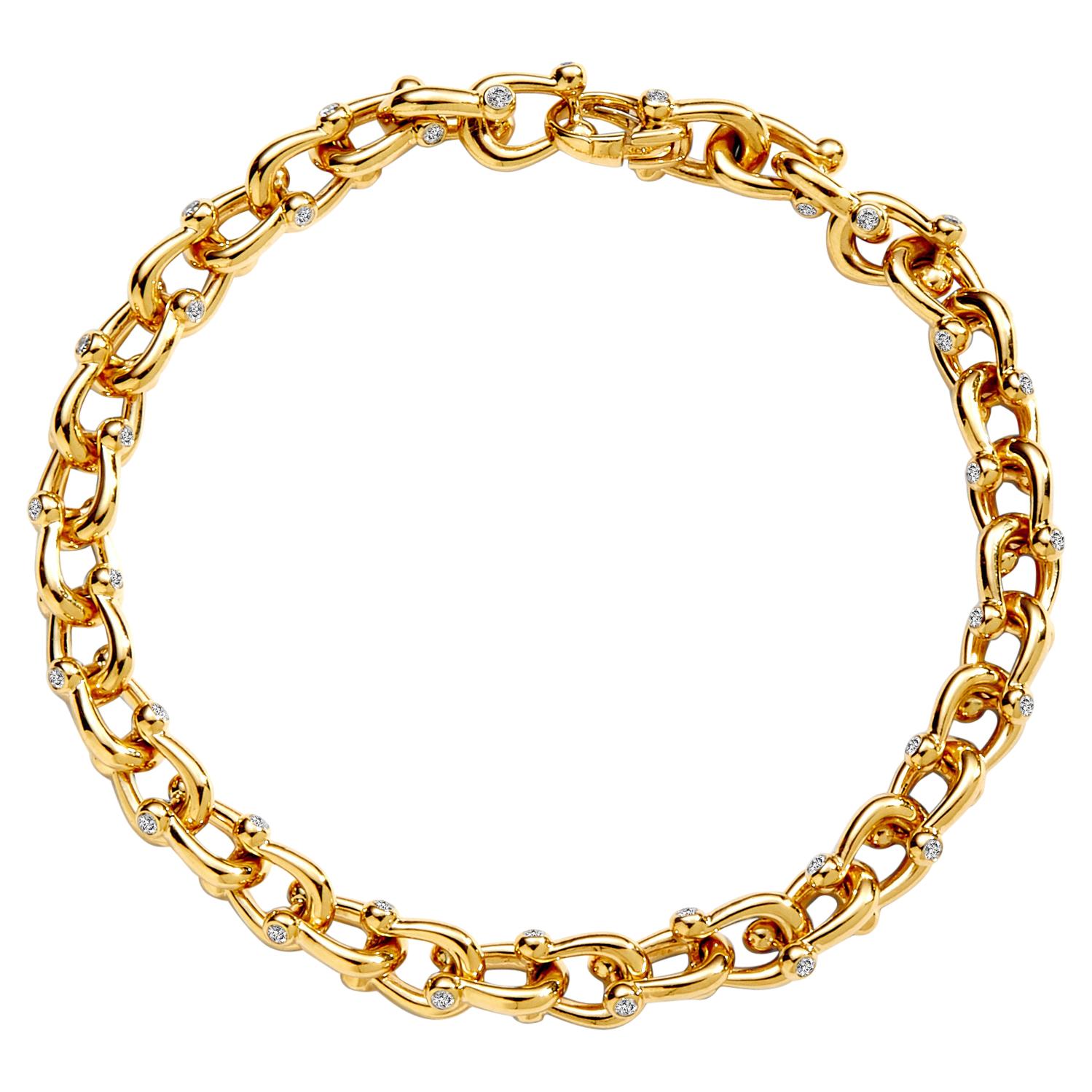 Created in 18 karat yellow gold
8 inch length with lobster clasp
Bracelet can be clasped at any length
Also available in various lengths

About the Designers

Drawing inspiration from little things, Dharmesh & Namrata Kothari have created an
